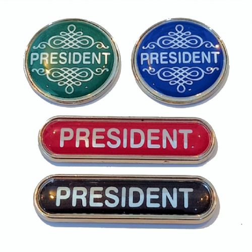 PRESIDENT badge